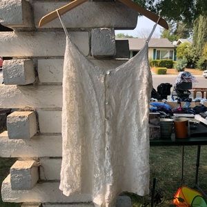 🔴Kimchi Blue Lace Up Lacy Romper